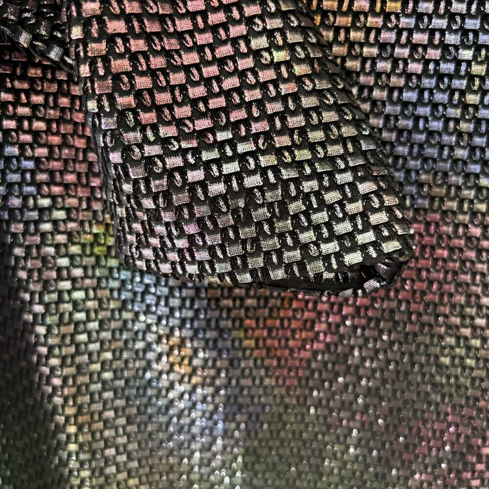 Free People Diamonds Are Forever Shimmer Metallic Mod Shift Cocktail Party Dress - Picture 8 of 12